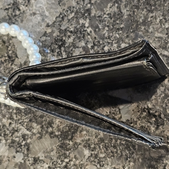 Burberry Black Nova Check Bifold Wallet wWristlet & Patch Added - Picture 10 of 17